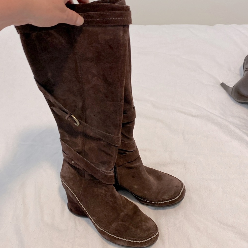 Brown Suade Boots
